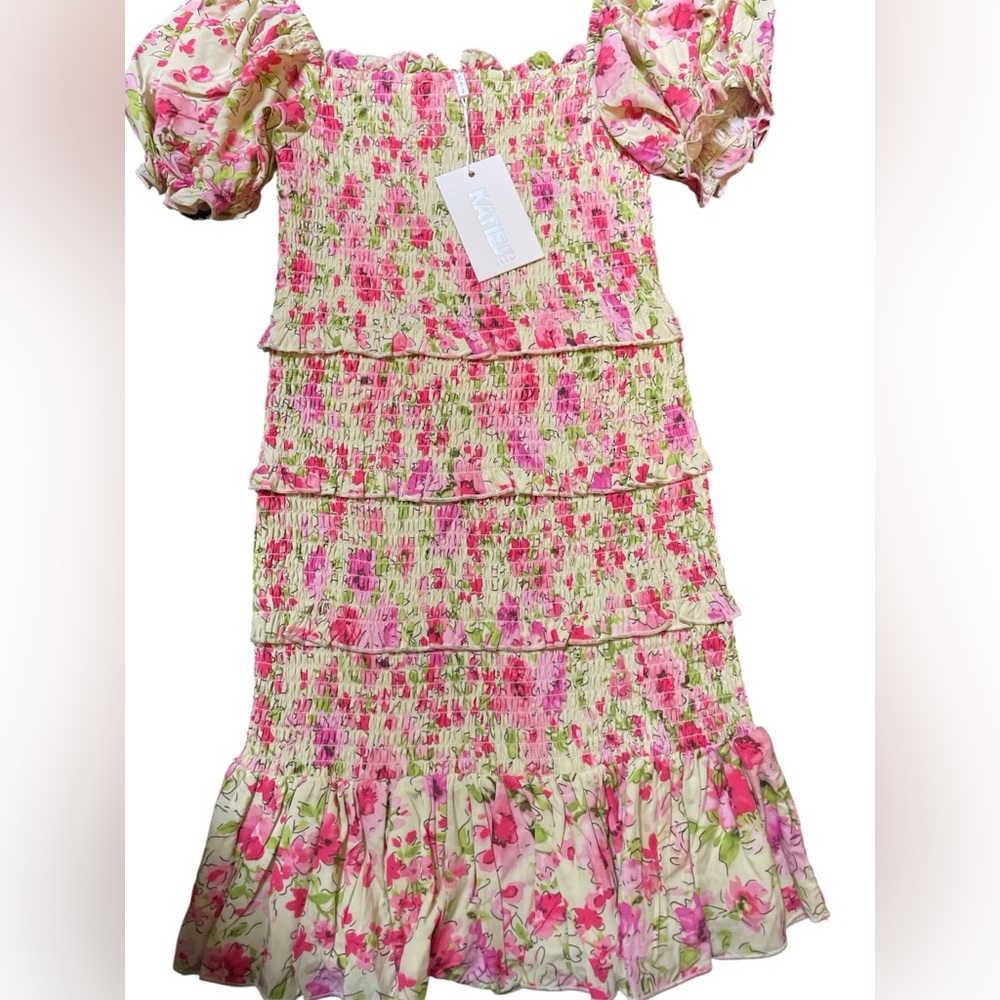 Katie J NYC Pastel Smocked Top